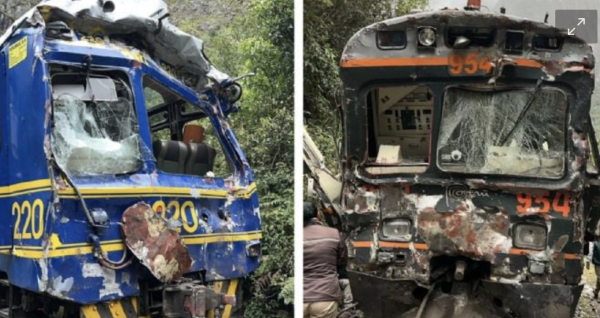 Al menos 15 heridos tras choque de dos trenes en vía férrea rumbo a Machu Picchu (Video)