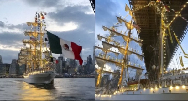 Junta de Transporte de EU presenta informe preliminar del accidente del buque Cuauhtémoc: aumentó su velocidad antes del impacto