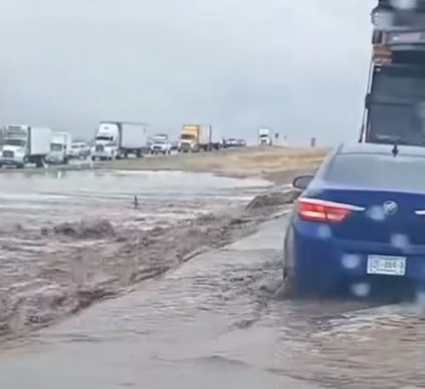 Precaución en la Carretera Chihuahua – Juárez por acumulación de lluvias