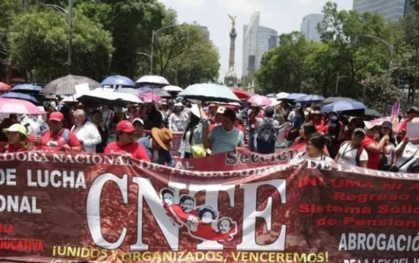 CNTE alista marcha y paro nacional para este jueves en la CDMX