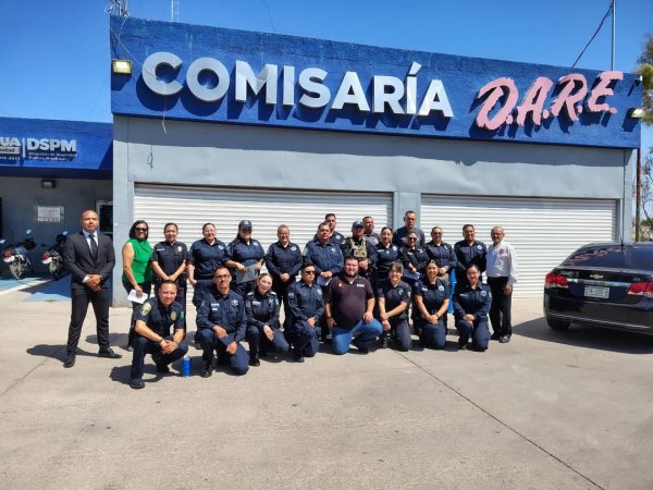 Elementos de Seguridad Pública de Camargo participan en examen de Certificación D.A.R.E.