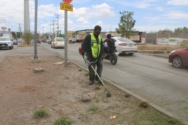 Retiró Municipio más de 130 toneladas de hierba y basura de avenidas al sur durante junio