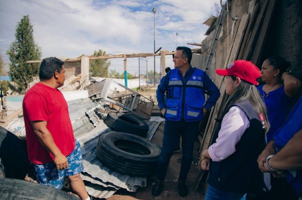 Brindó alcalde apoyos a colonias las Galeras y El Porvenir por inundaciones de días pasados