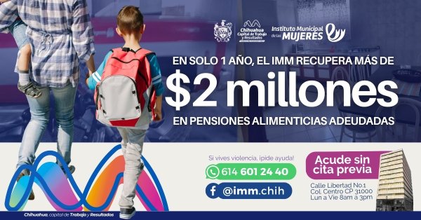 En sólo un año el Instituto Municipal de las Mujeres recuperó más de 2 mdp en pensiones alimenticias adeudadas