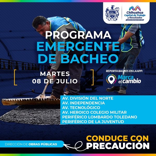 Continuará Municipio tapando baches con programa emergente este martes