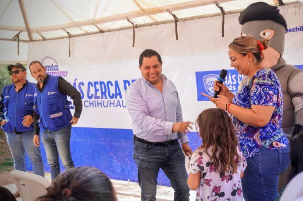 Inaugura JMAS Chihuahua red de drenaje en la colonia Las Cruces