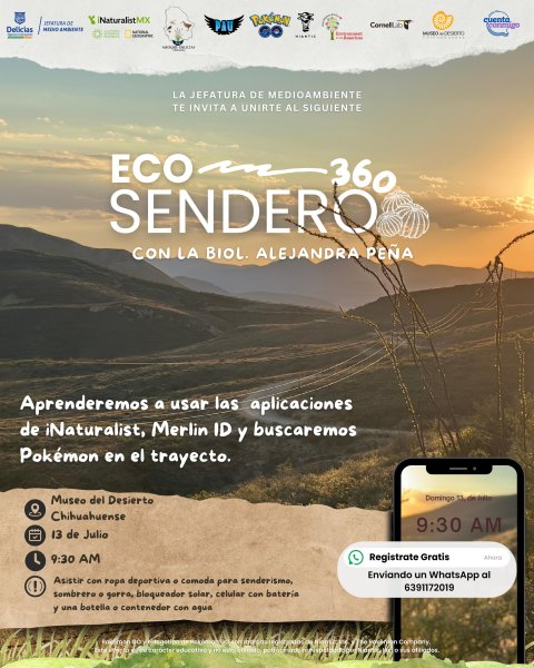 Invita Medioambiente Delicias a descubrir el Ecosendero 360 este domingo en el Museo del Desierto