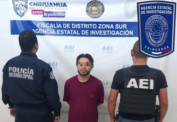 Detiene AEI a dos sujetos acusados por agredir a sus ex parejas en Parral