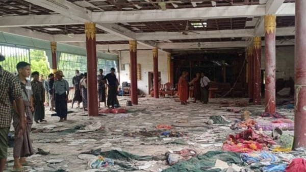 Al menos 23 muertos tras ataque aéreo contra un monasterio budista en Myanmar