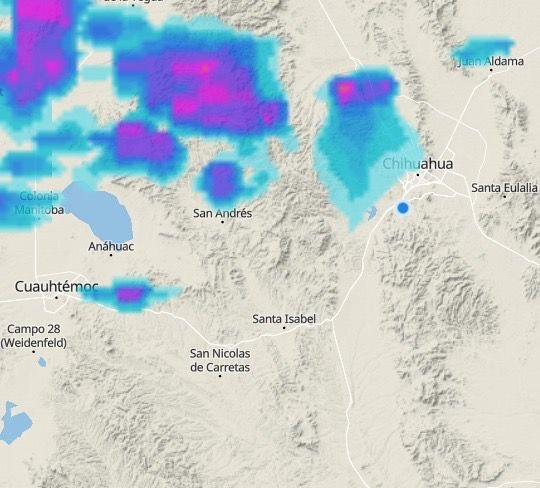 Alerta Protección Civil por tormentas en la ciudad de Chihuahua