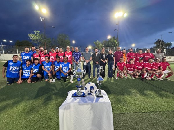 Inaugura Policía del Estado torneo “Intramuros SSPE” de futbol en Chihuahua