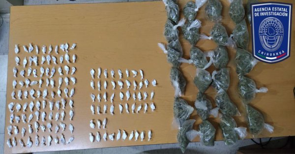 Captura AEI a presunto narcomenudista en posesión de 166 envoltorios de mariguana y cocaína en NCG