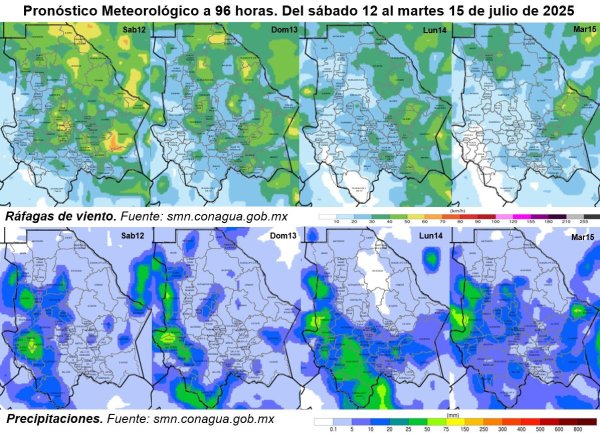 Mantiene Protección Civil alerta por lluvias durante las próximas horas