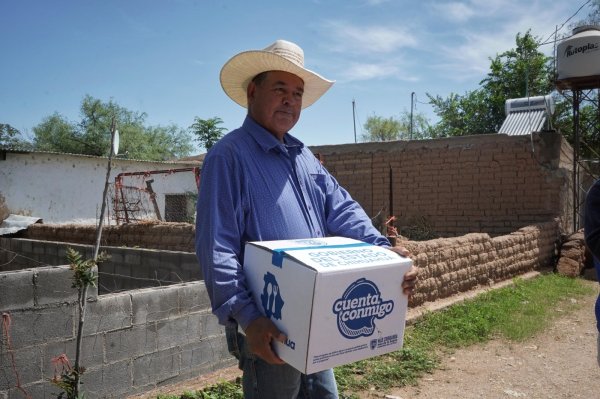 Entregan apoyos alimentarios  del programa NutriChihuahua a adultos mayores de la zona rural del municipio de Chihuahua