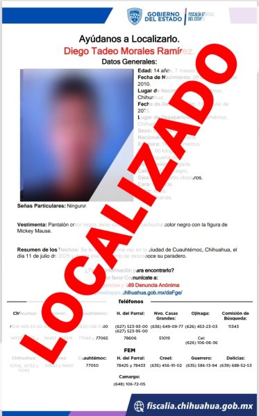 Localizan a salvo a cuatro personas reportadas desaparecidas