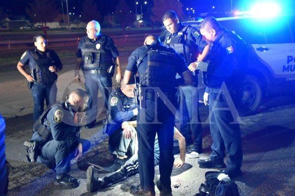 Riña termina en atropello en la Vialidad Sacramento