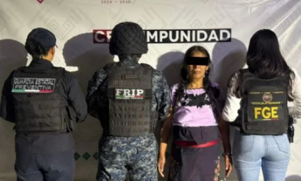 Mujer es detenida en Chiapas por presuntamente pagar a un menor para matar a su expareja