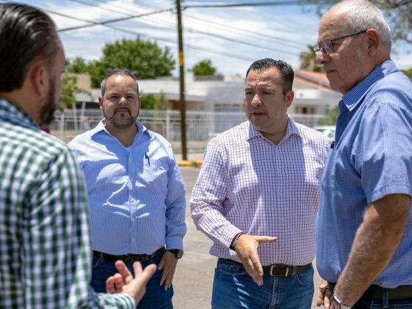 Anuncian trabajos de rehabilitación integral en la av. Carlos Blake del Fraccionamiento Imperial en Delicias