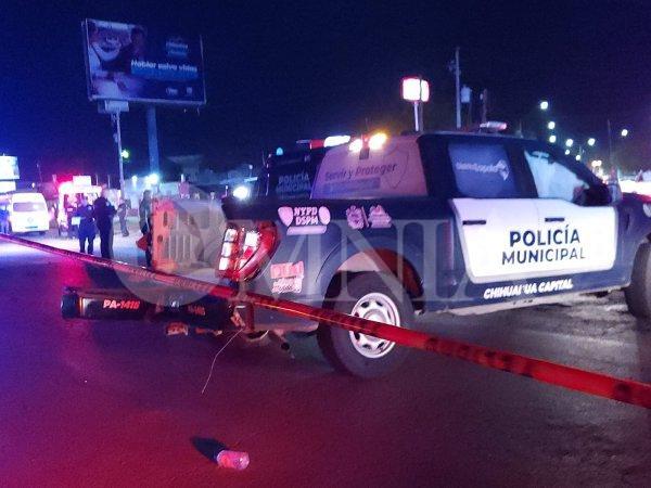 Patrulla Municipal provoca brutal choque en la Fuentes Mares