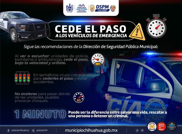 ¿Escuchaste una sirena? Municipio explica la importancia de ceder el paso a vehículos de emergencia