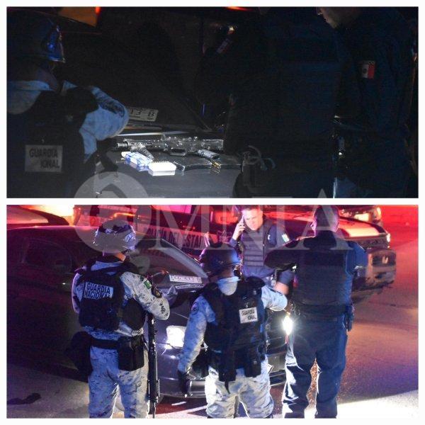 Célula Boi asegura vehículo y arma larga; sus tripulantes huyeron a pie