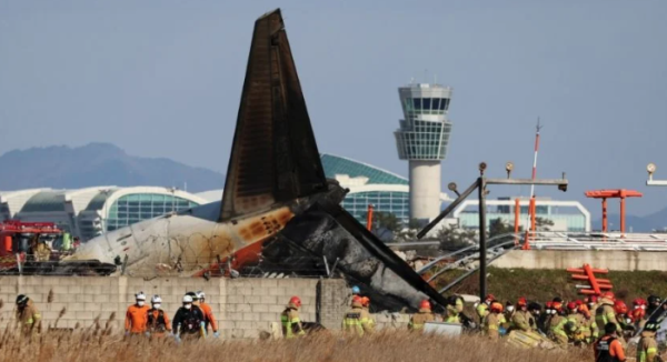 Reportan que pilotos del avión accidentado en Corea del Sur en diciembre apagaron el motor equivocado tras el impacto de un ave