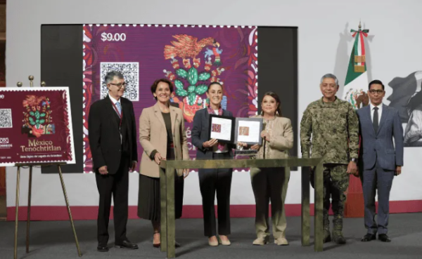 Presentan timbre por los 700 años de fundación de México-Tenochtitlán