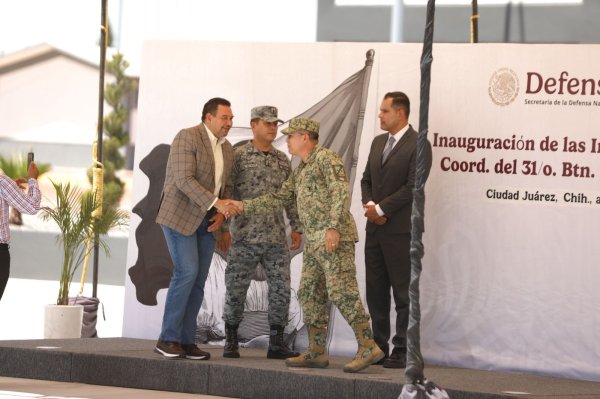 Acude Presidente Pérez Cuéllar a inauguración de instalaciones de la Guardia Nacional en Cd. Juárez