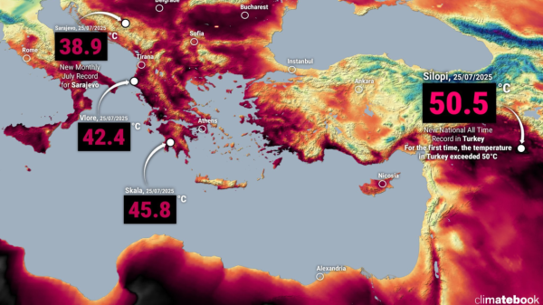 Sureste de Turquía alcanza récord de temperatura: 50 grados según servicio meteorológico