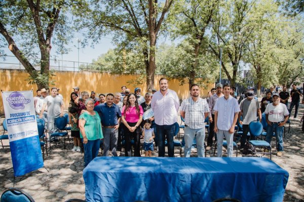 Entrega Jorge Aldana cheques de la última etapa del programa de empleo temporal; se gestiona una segunda etapa