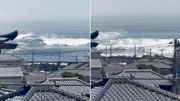 Así golpean las olas de tsunami en las costas de Japón (videos)
