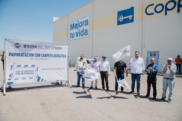 Arranca la pavimentación de la calle Ojinaga con inversión conjunta del Gobierno del Estado y el Gobierno Municipal