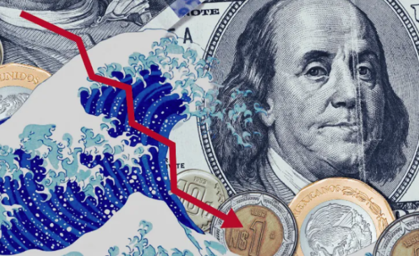 Dólar da bocanada de aire al peso mexicano; tipo de cambio 31 de julio