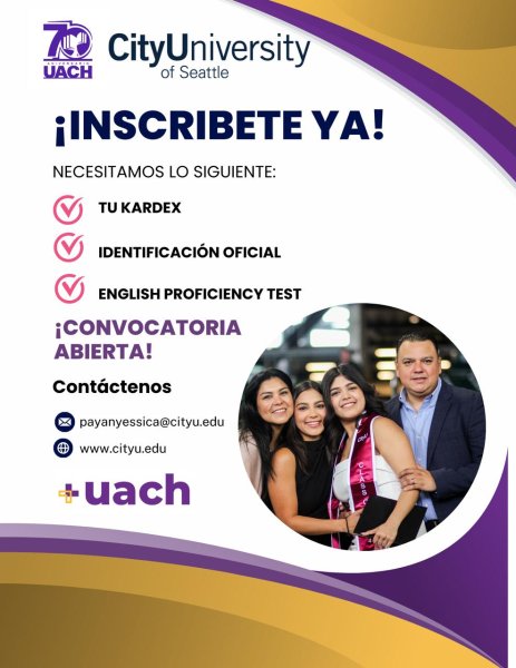 Lanza UACh programa de doble titulación en colaboración con la City University of Seattle