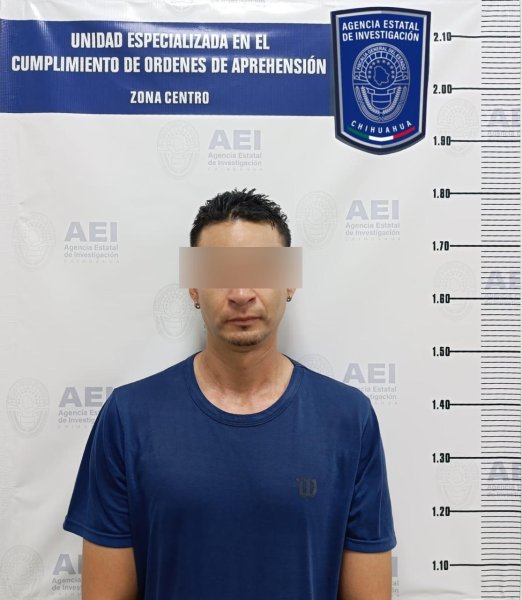 Detiene AEI a masculino con orden de aprehensión por violencia familiar