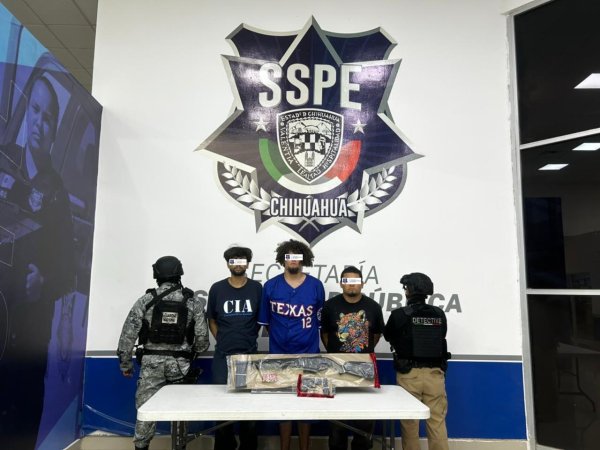 Detiene SSPE a tres sujetos con armas en Ciudad Juárez