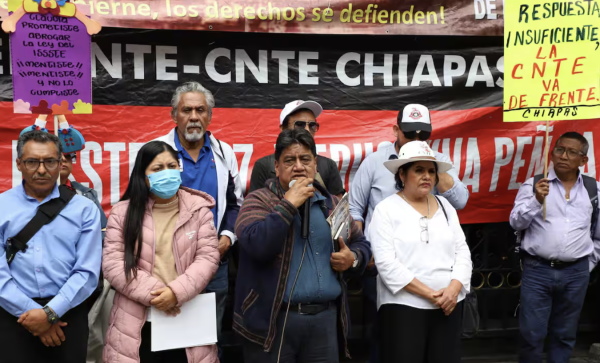 CNTE advierte que estará presente en cada evento de Sheinbaum hasta conseguir diálogo
