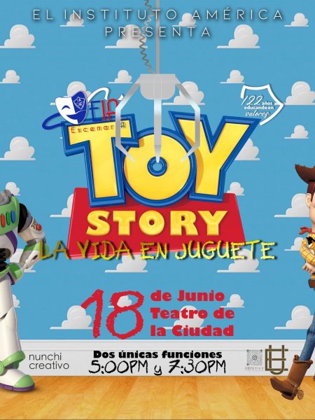 Presentará Instituto América obra de teatro Toy Story en el Teatro de la Ciudad