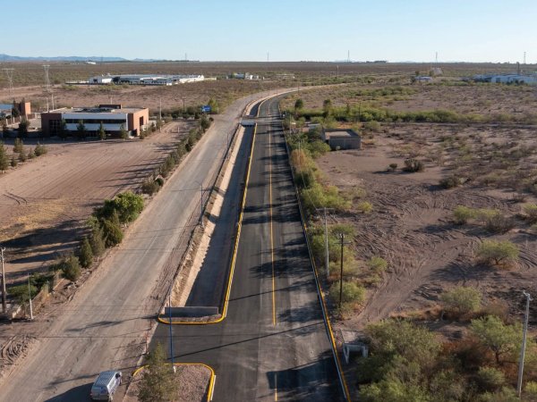 Concluye Estado reconstrucción de acceso principal al Parque Industrial en Delicias