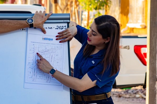 Por arrancar pavimentación de Calle Uruguay y Paraguay en Colonia Obrera de Meoqui: Miriam Soto