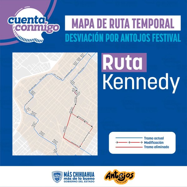 Informa Secretaría General de Gobierno modificaciones de rutas alimentadoras por Festival Antojos