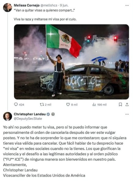 Triste y lamentable lo ocurrido con consejera de Morena y Landau; funcionario respondió de manera civilizada: Santiago
