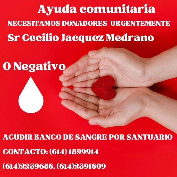 Solicitan urgentemente donadores de sangre 