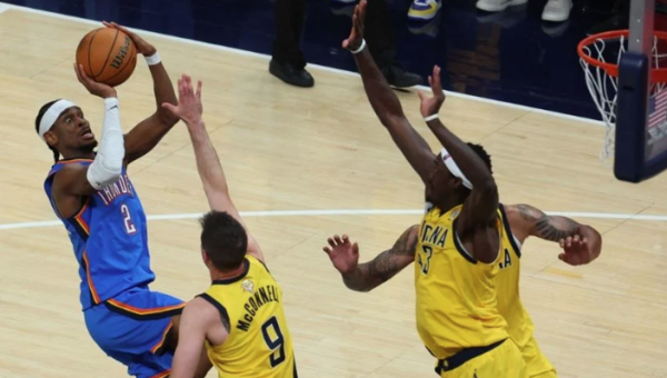 Shai Gilgeous-Alexander anota 35 puntos en la espectacular remontada del Thunder sobre los Pacers para igualar las Finales de la NBA