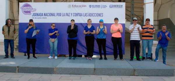 Encabezan jóvenes de secundarias campaña contra el fentanilo en Chihuahua