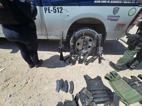 Asegura Policía Rural de la SSPE armamento y equipo táctico en municipio de Guerrero