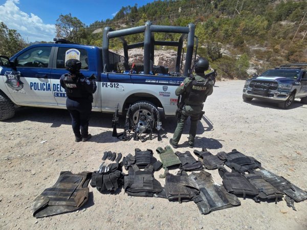 Asegura Policía Rural de la SSPE armamento y equipo táctico en municipio de Guerrero