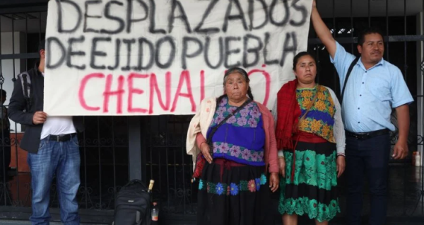 Familias indígenas desplazadas de Chenalhó piden su reubicación tras nueve años