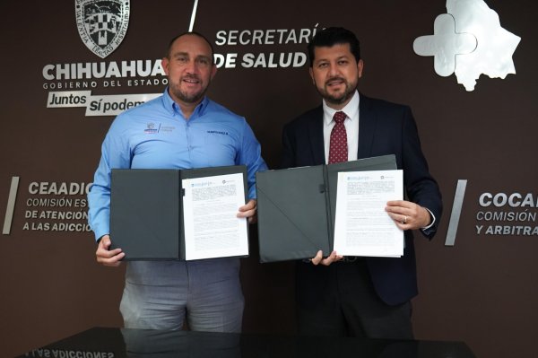 Firman Pensiones Civiles del Estado e Ichisal convenio para mejorar atención médica en Jiménez