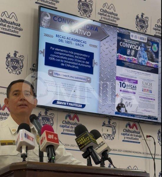 Otorgará UACH becas del 100% a elementos de la DSPM: Salas
